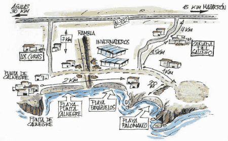calnegre nudist beach map