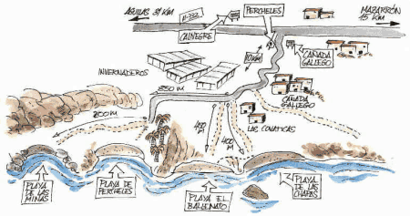 Percheles nudist beach map